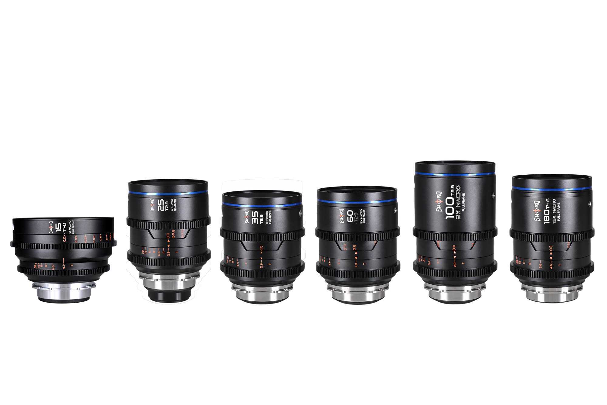 Sword Cine 6-Lens Bundle (15,25,35,60,100,180mm) Arri PL