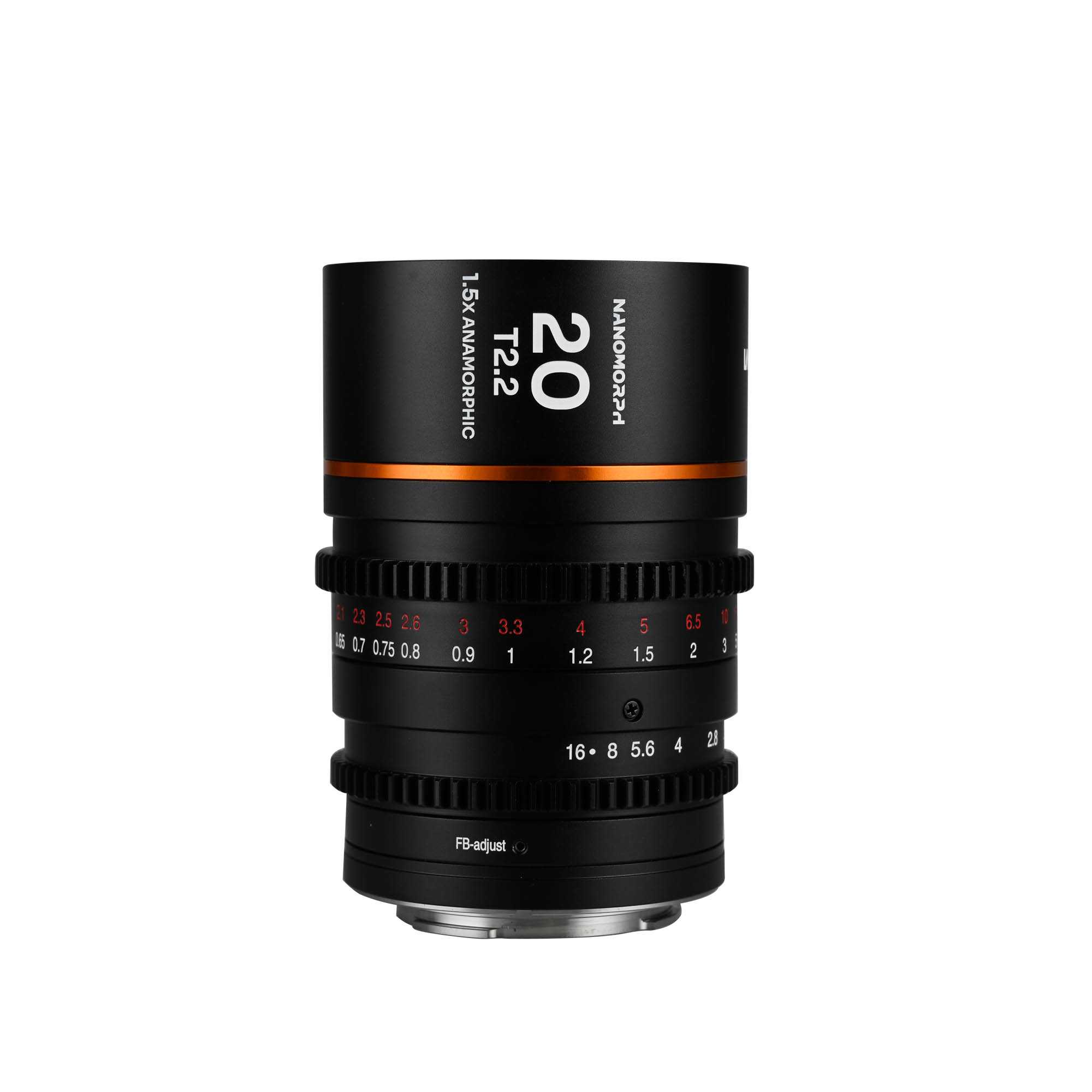 Nanomorph 20mm T2.2 1.5X MFT (Amber) MFT