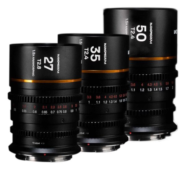 Nanomorph S35 Bundle (27,35,50mm) (Amber) L Mount