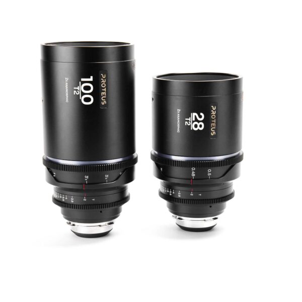 Proteus 2X Anamorphic Bundle (28mm, 100mm) - Silver (Meters)