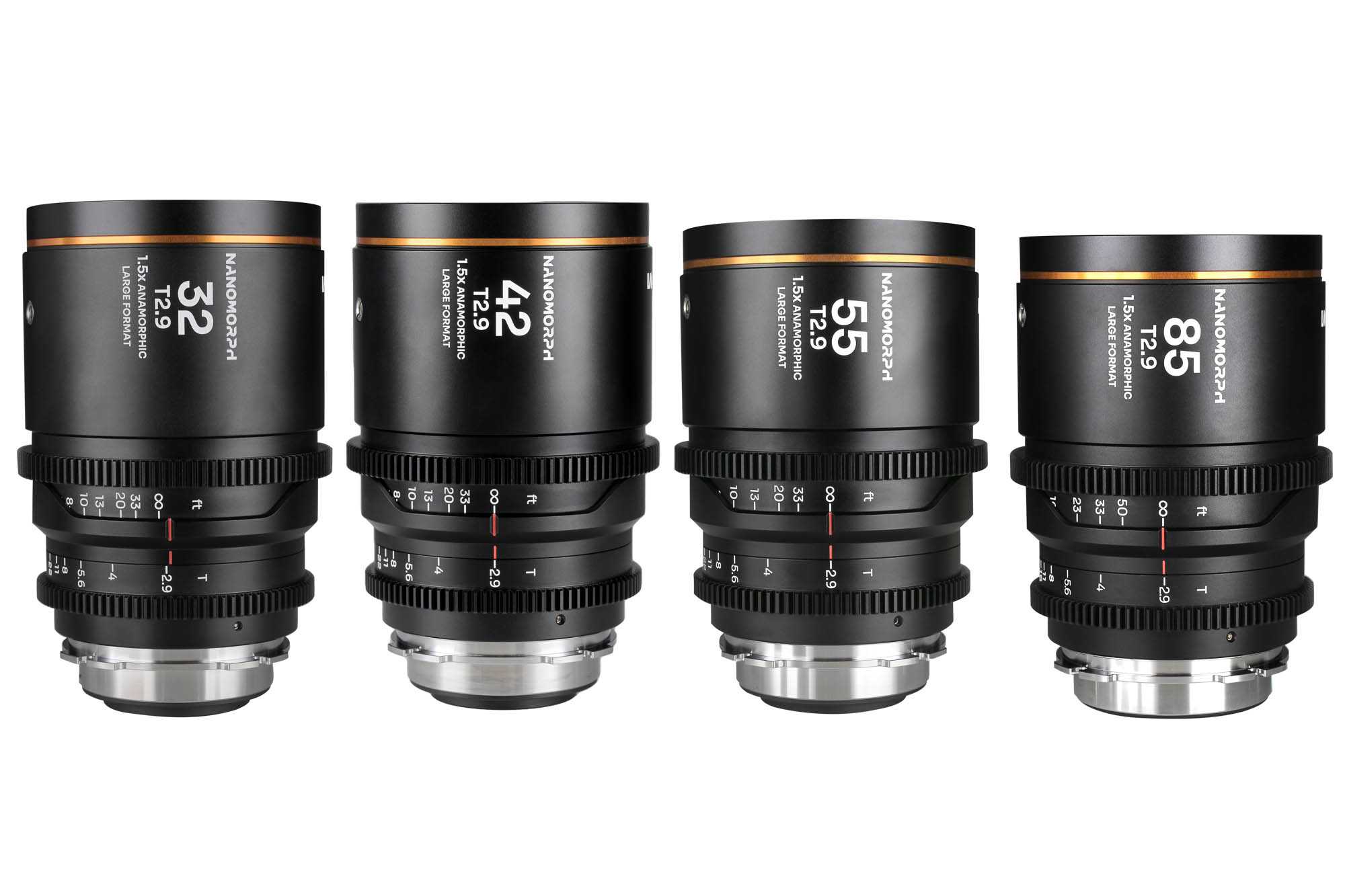 Nanomorph LF 4-Lens Bundle 32/42/55/85mm (Amber)