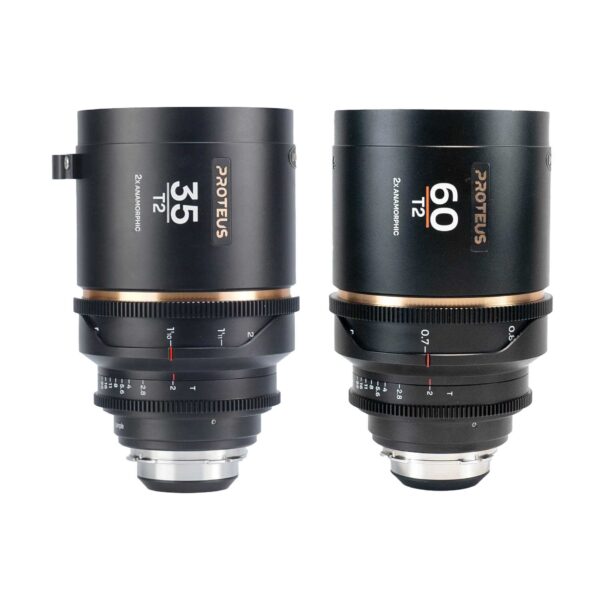 Proteus 2X Anamorphic Bundle (35mm + 60mm) - Amber - Arri PL+EF