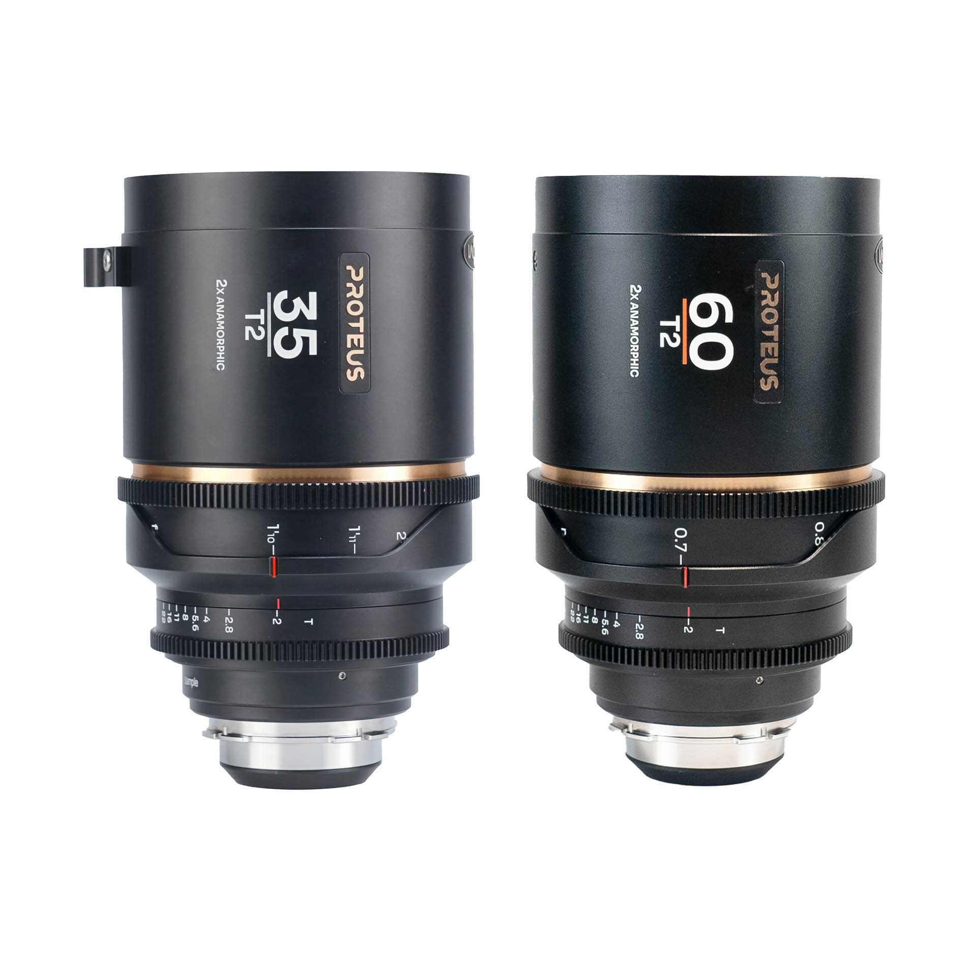 Proteus 2X Anamorphic Bundle (35+60mm) - Blue - Arri PL+EF