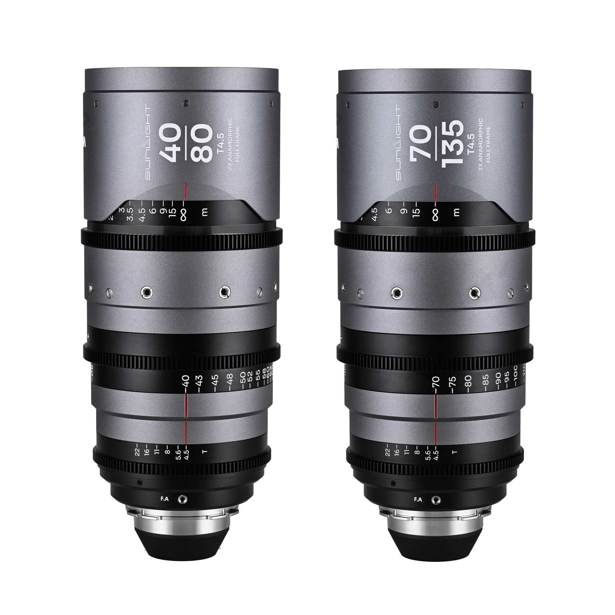 Sunlight FF 2x Anamorphic Zoom Bundle 40-80/70-135mm Clear