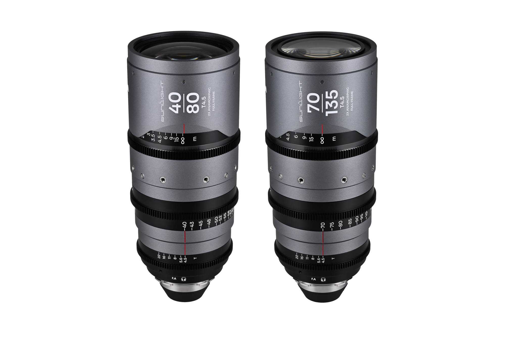 Sunlight FF 2x Anamorphic Zoom Bundle 40-80/70-135mm Clear - Afbeelding 2