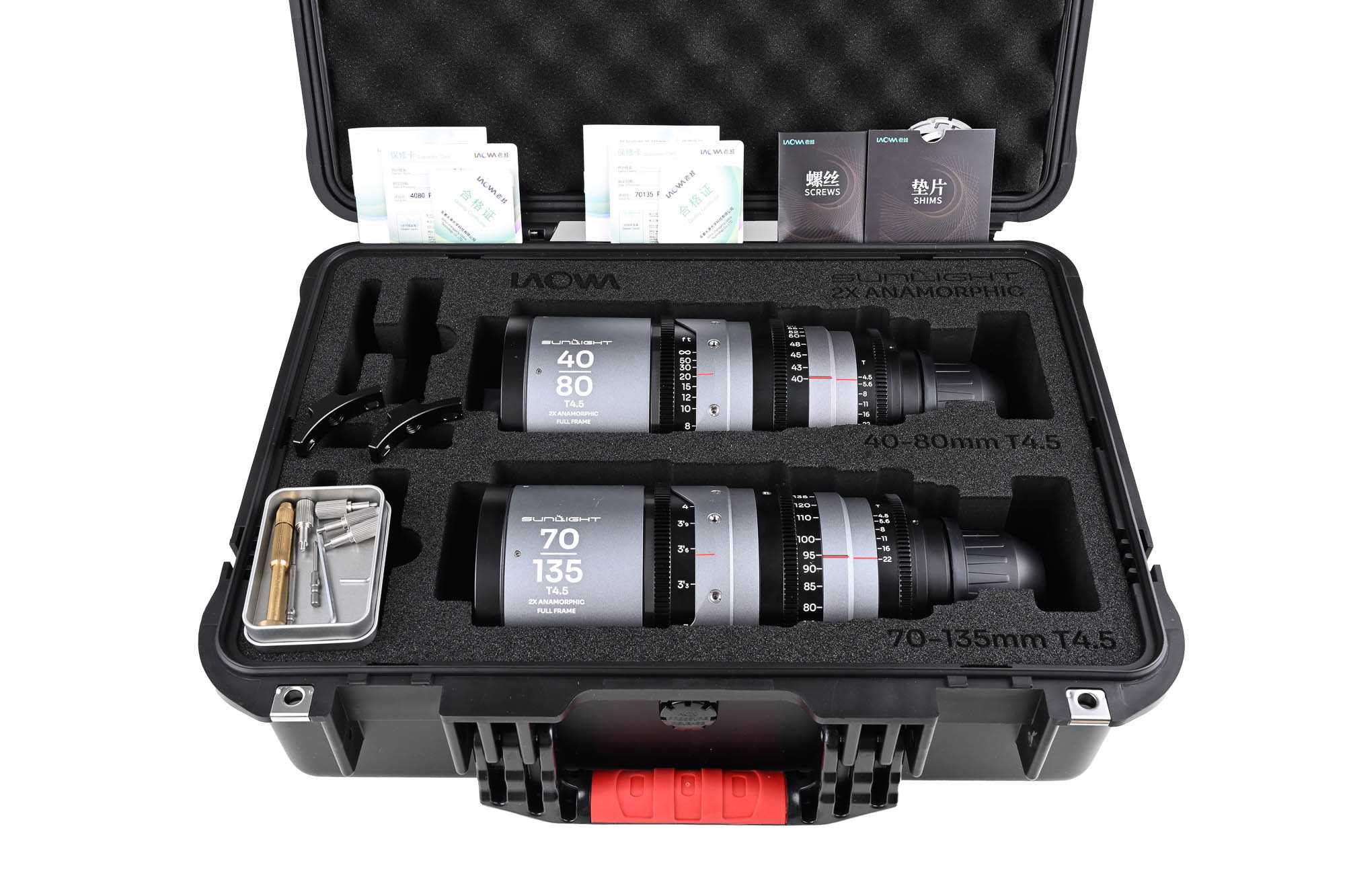 Sunlight FF 2x Anamorphic Zoom Bundle 40-80/70-135mm Clear - Afbeelding 5