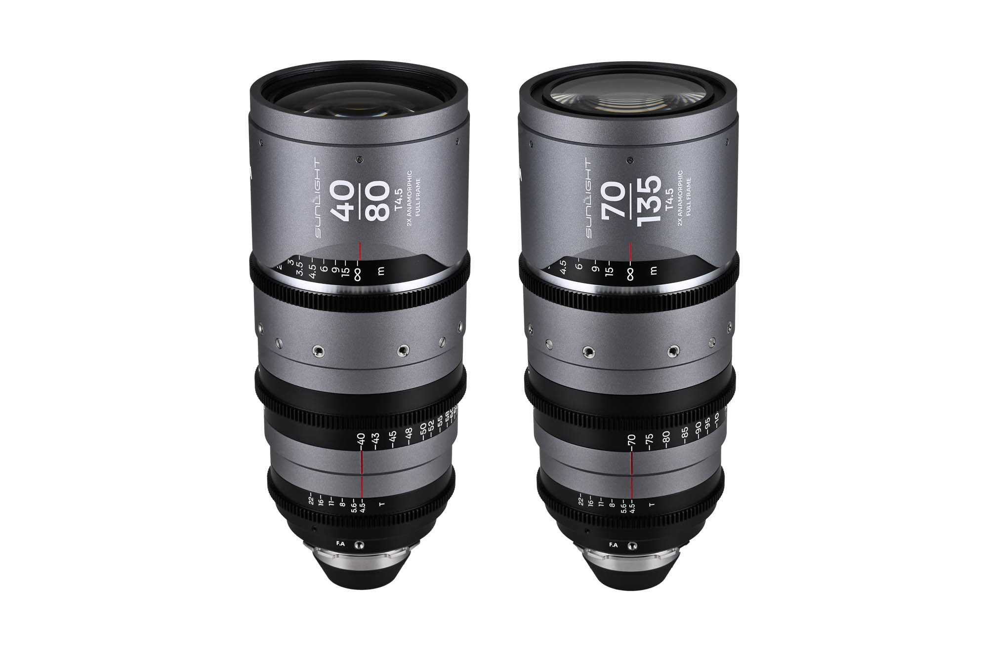 Sunlight FF 2x Anamorphic Zoom Bundle 40-80/70-135mm Silver - Afbeelding 2