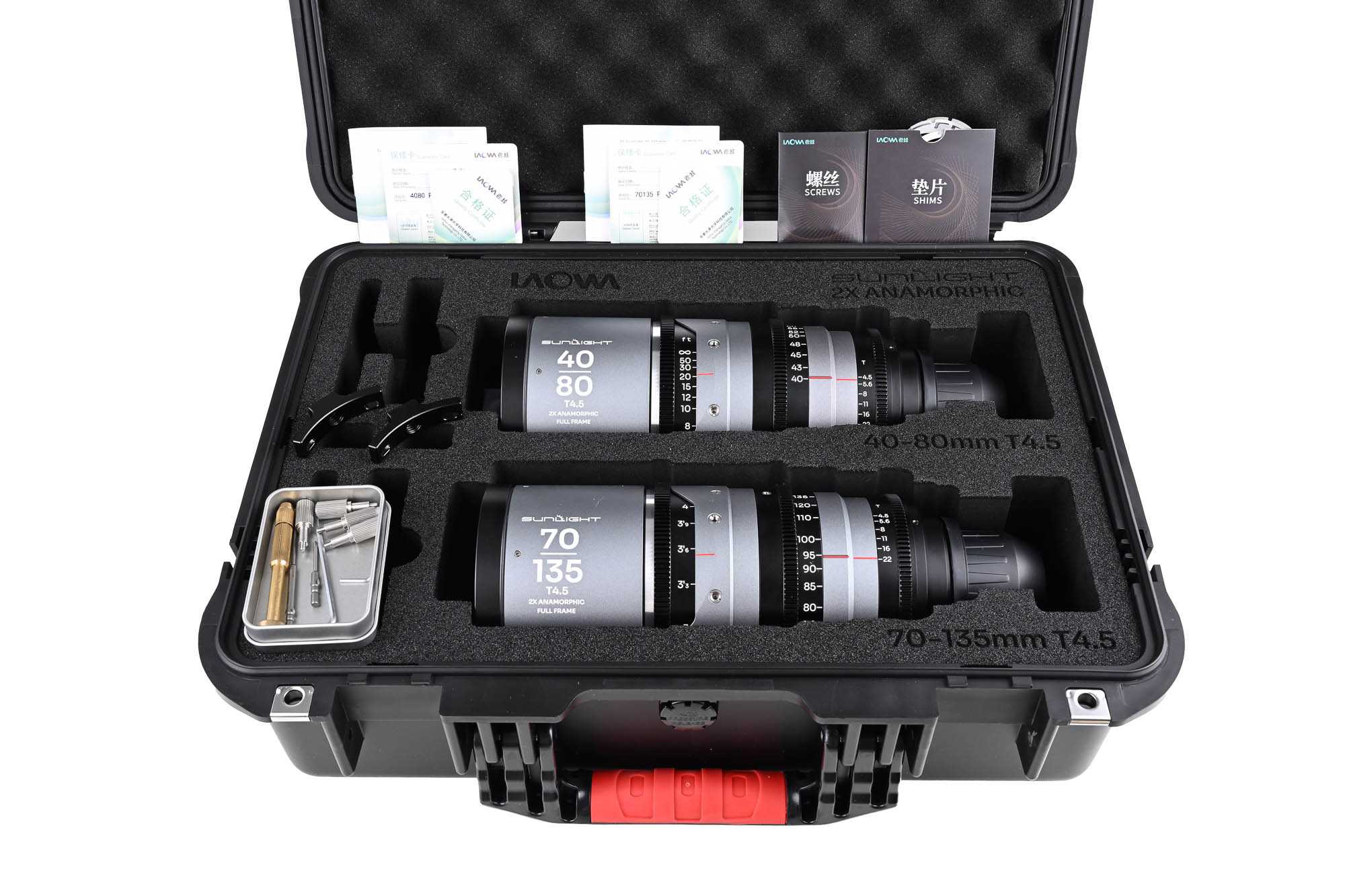 Sunlight FF 2x Anamorphic Zoom Bundle 40-80/70-135mm Silver - Afbeelding 5