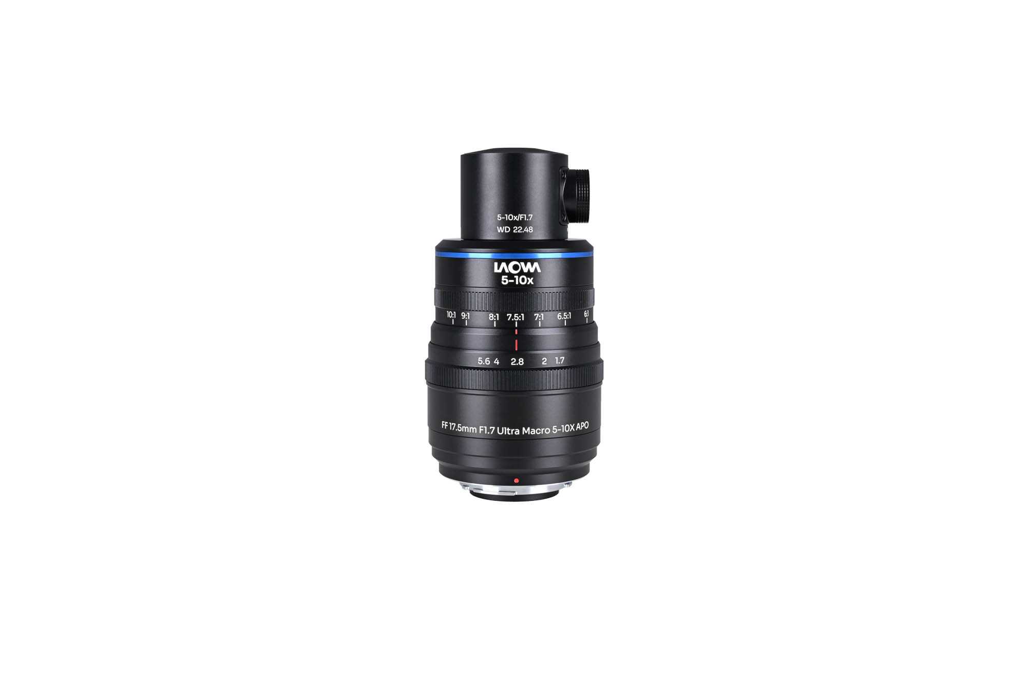 Aksen 17.5mm f/1.7 5-10X Ultra Macro APO (Coax Illum) - NF